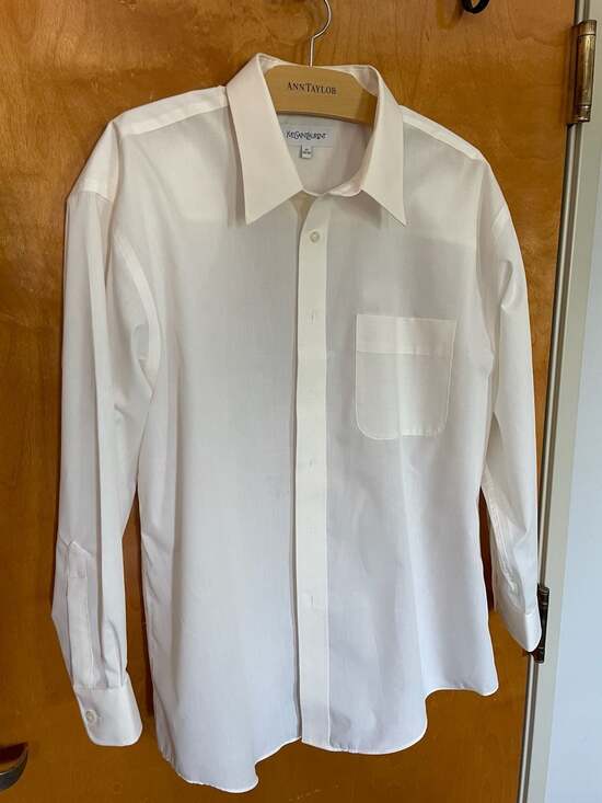 Yves Saint Laurent Other - Yves Saint Laurent Men's White Long Sleeve Dress Shirt Size 17 32-33